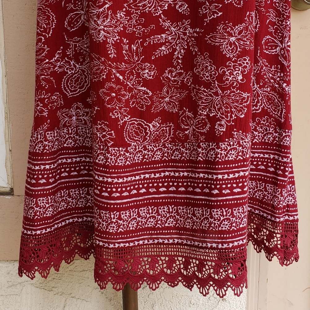 New OLD NAVY spaghetti strap boho dress SMALL - Picture 5 of 8